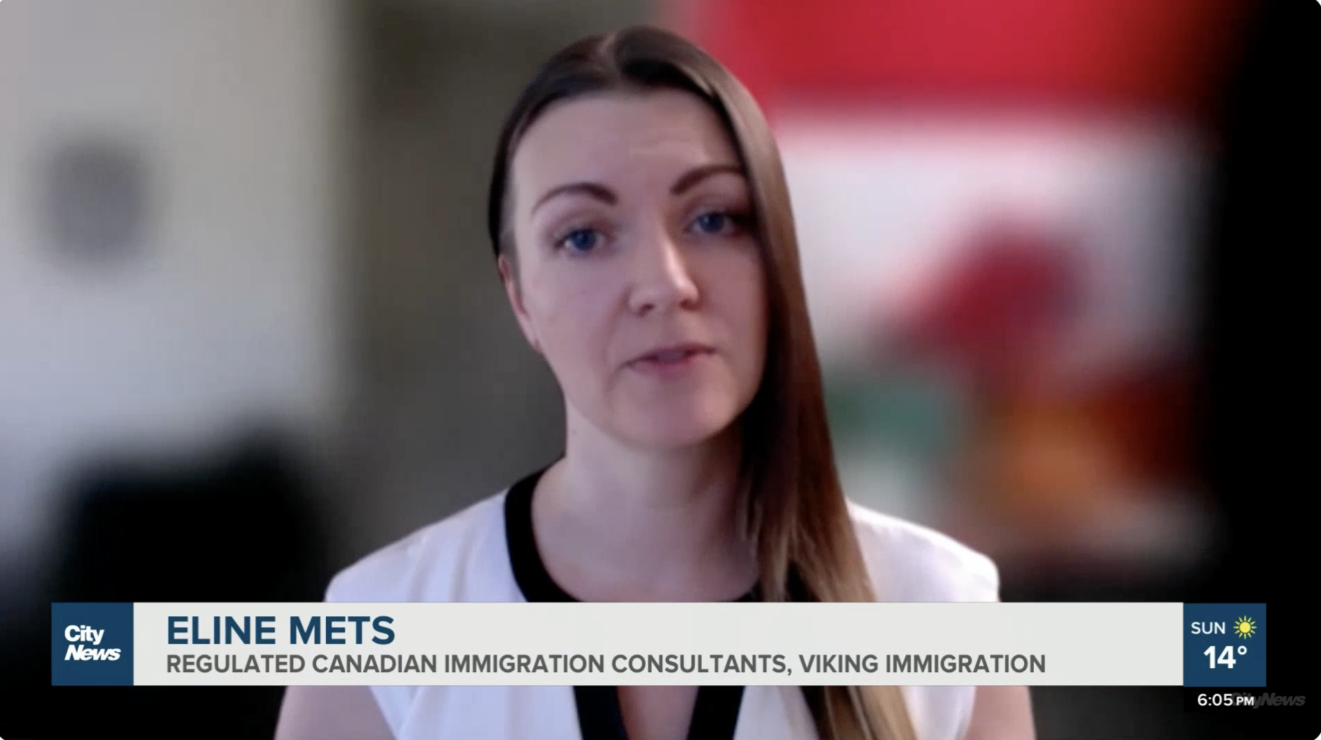 Eline Mets identified by CityNews Vancouver as a regulated Canadian immigration consultant with Viking Immigration