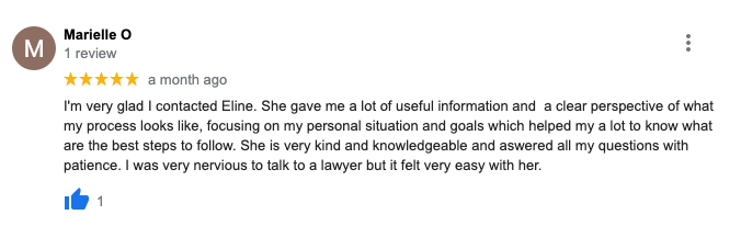 Happy clients — client review screenshot one