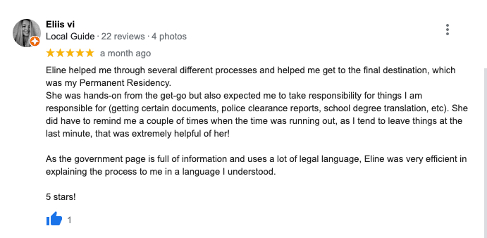 Happy clients — client review screenshot two