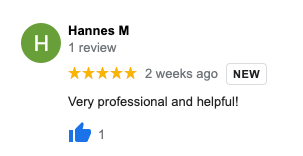 Happy clients — client review screenshot three